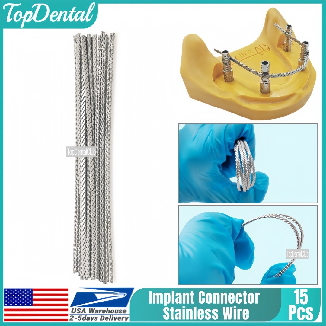USA Dental Connector Stainless Tianium Strengthener Wire Overdenture MU Implant