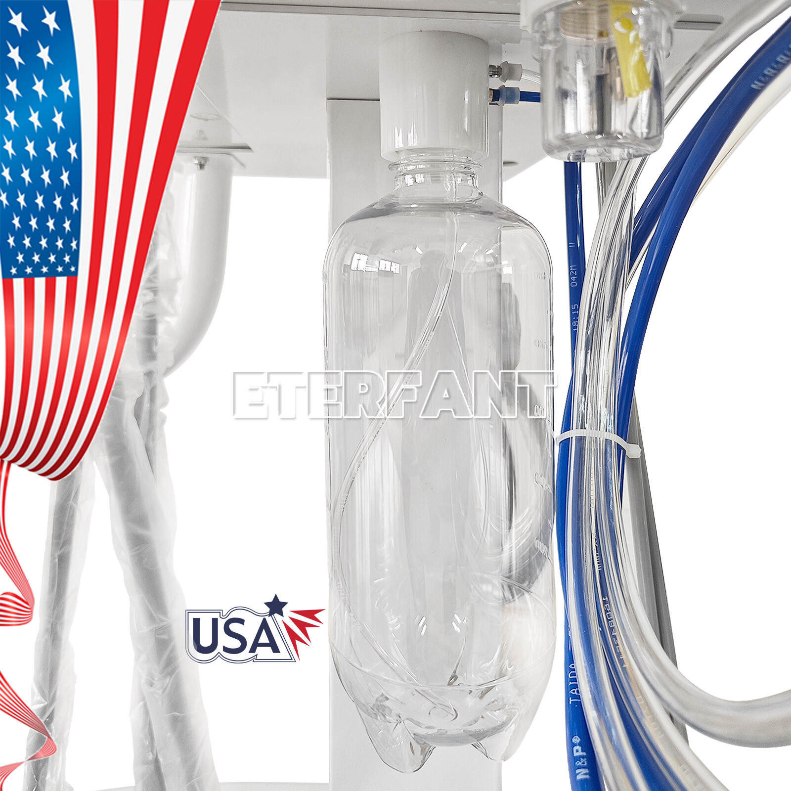 Portable Mobile Dental Delivery Unit System Cart Treatment Compressor 4-Hole New