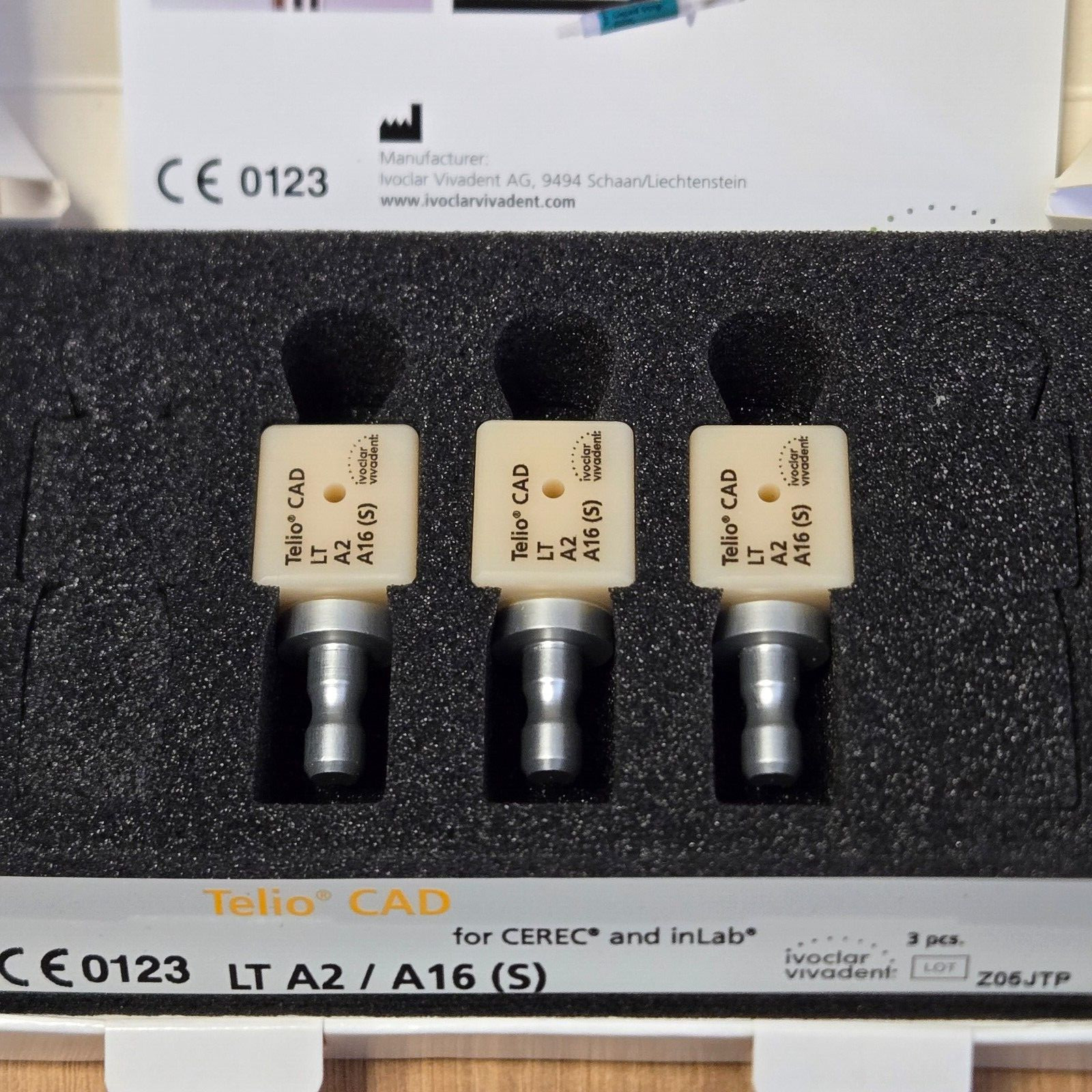 CEREC IPS TELIO CAD – LT A2 / A16 (S) – 3 Total block