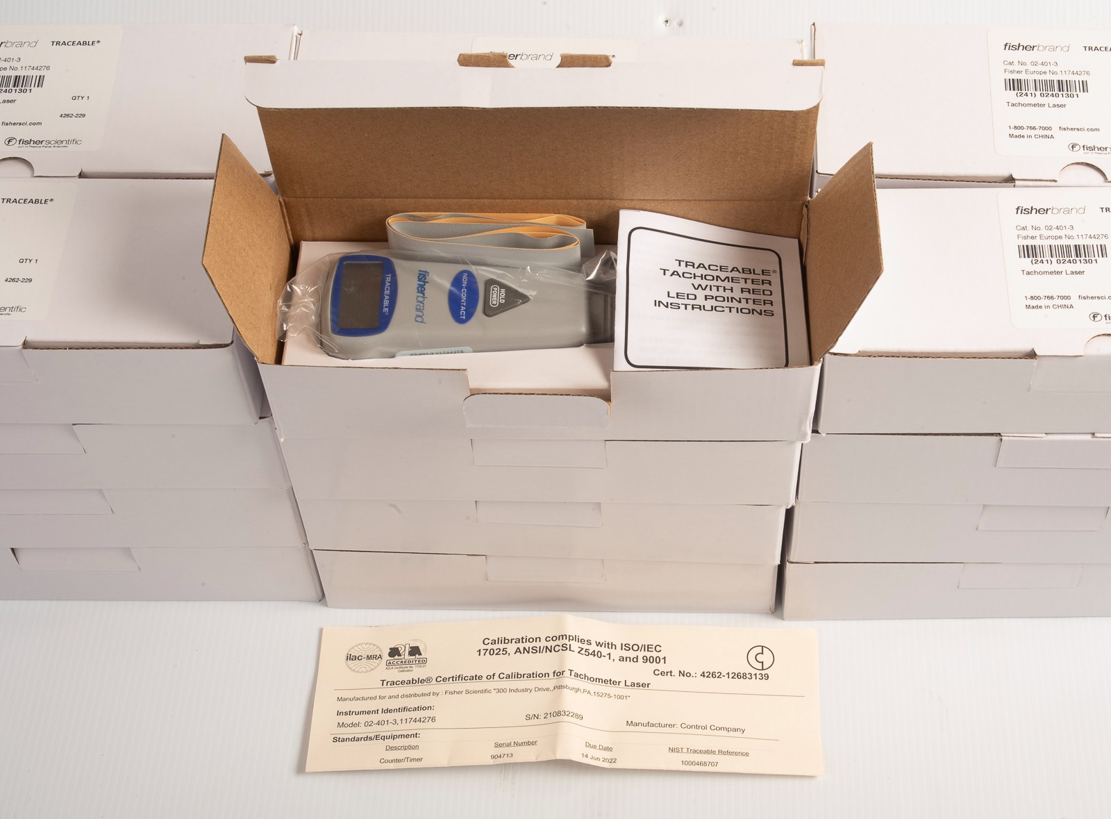 Lot 24 NEW Fisher Scientific 024013 Traceable Laser Tachometer Digital RPM Meter