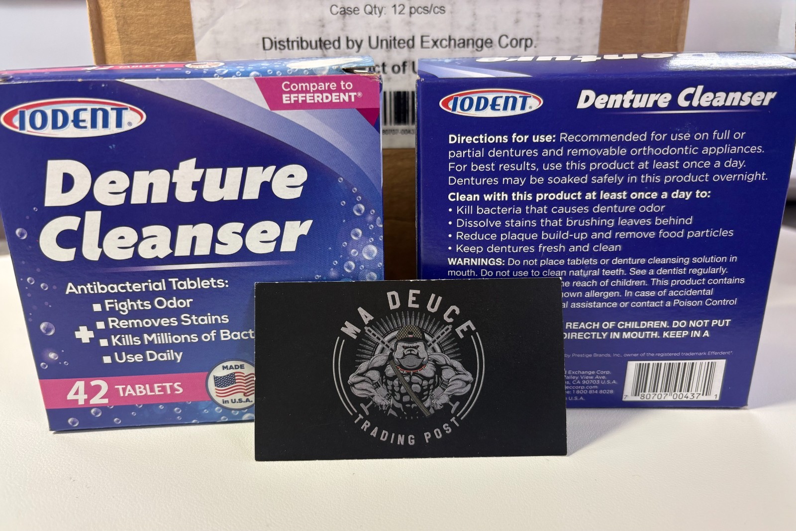 Case of 504 Tablets Iodent Antibacterial Denture Cleanser 12 Boxes of 42