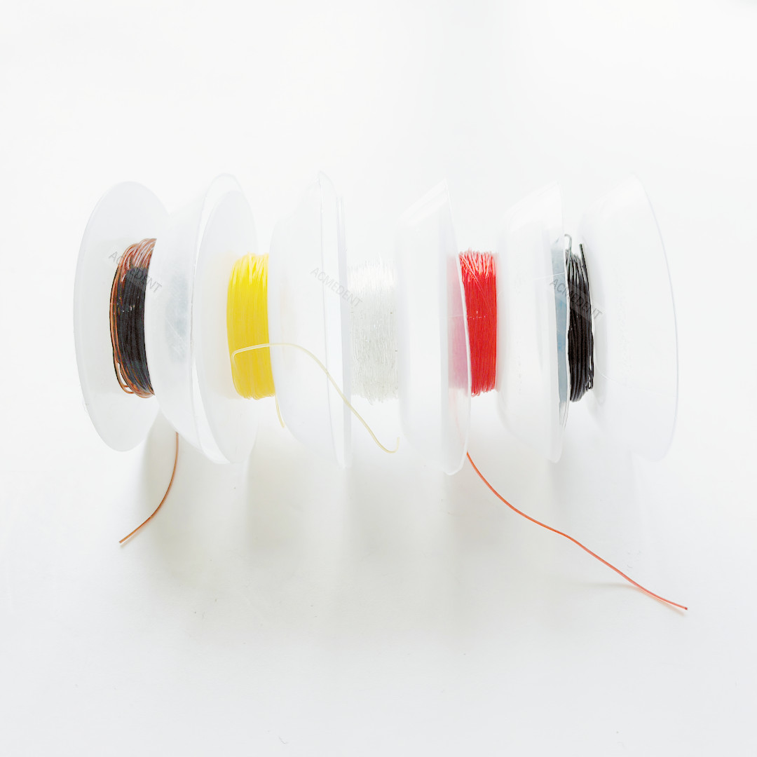 15feets/roll Dental Orthodontic Elastic Wires Power Solid Thread Archwire 5Color