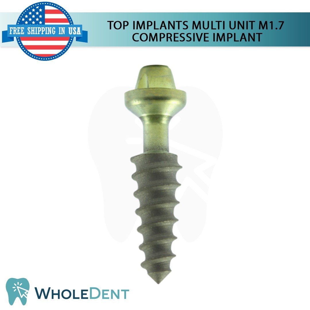 1x Dental Multi Unit M1.7 Compressive Monoblock Fixture Titanium Sterile SLA