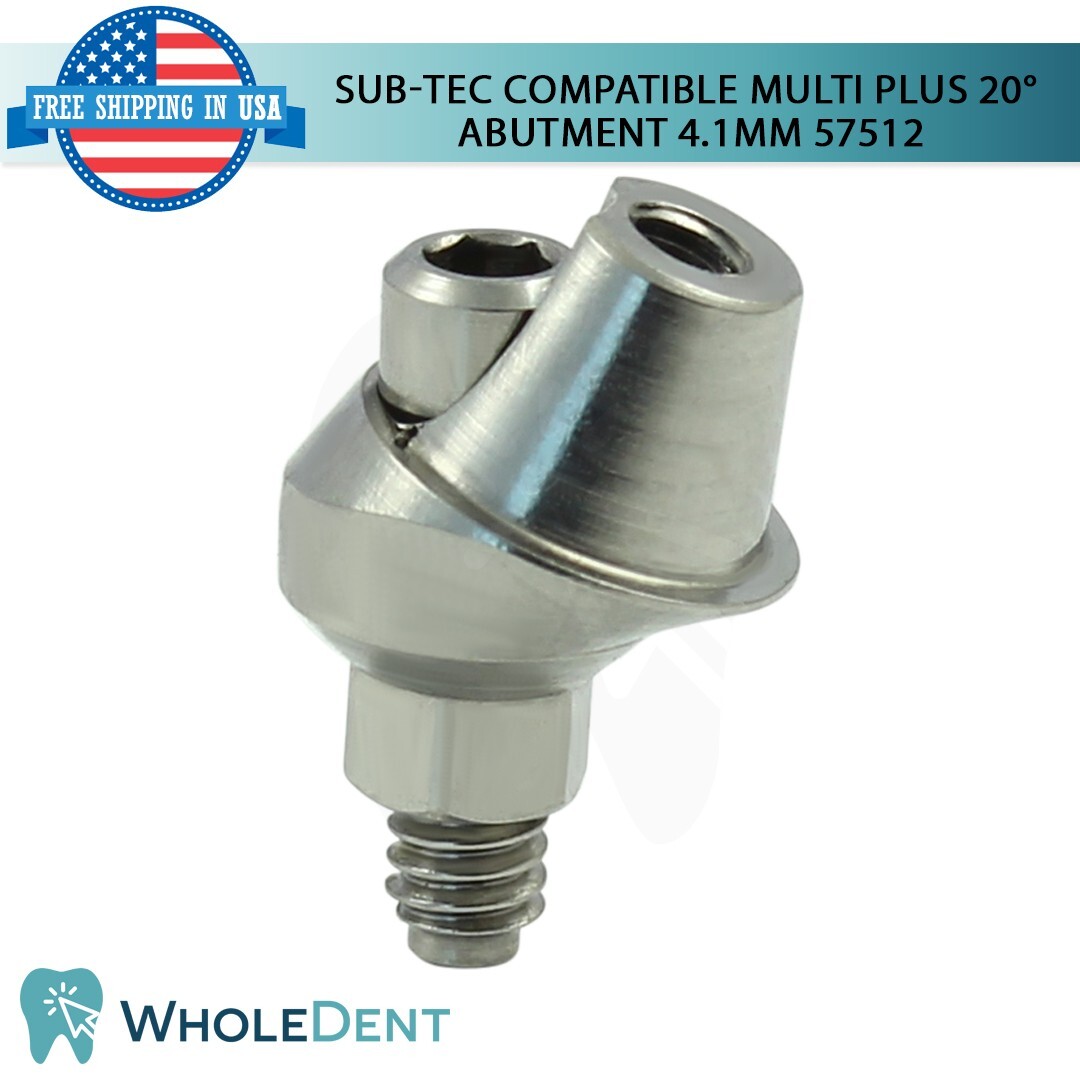 5x Dental Titanium Angulated 20° Multi Unit Prosthetic BEGO® Compatible 57512
