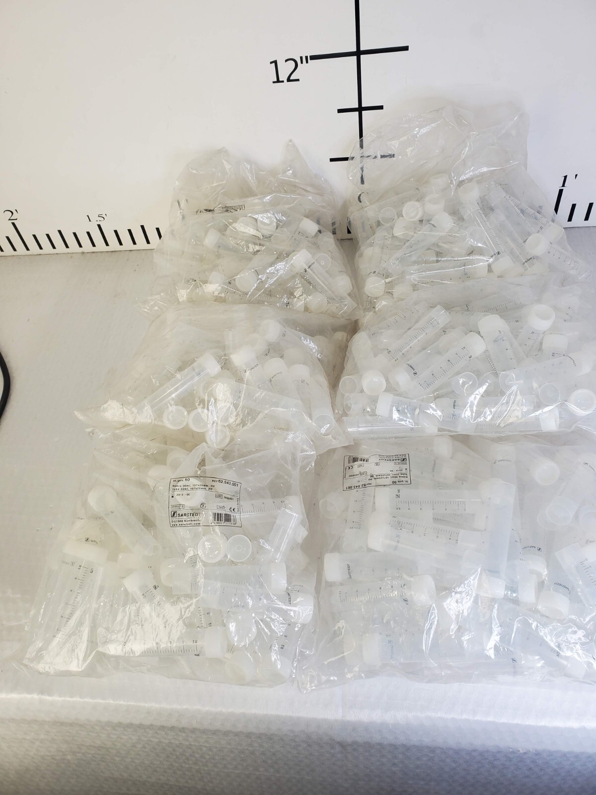 SARSTEDT 62.543.001 30ML SCREW CAP PP TUBES 107 X 25MM 50/BAG x 5 Bags
