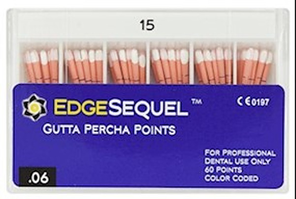 EdgeEndo For EdgeSequel .06 Gutta Percha Points (60/Pack)