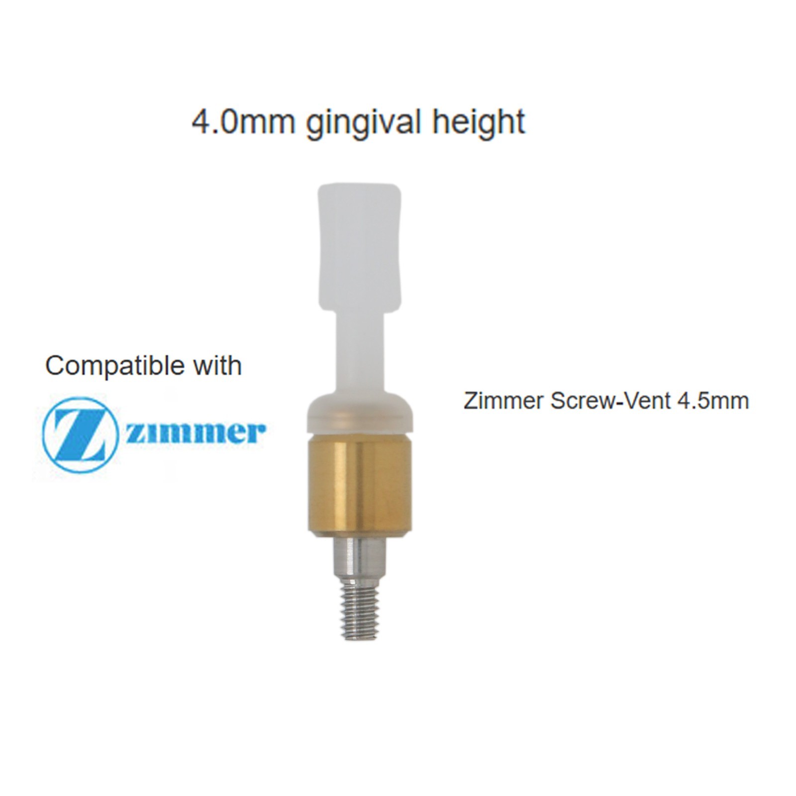 Dental Overdenture Attachment Abutment IM PLANT For Zimmer 3/4/5mm 1Pcs
