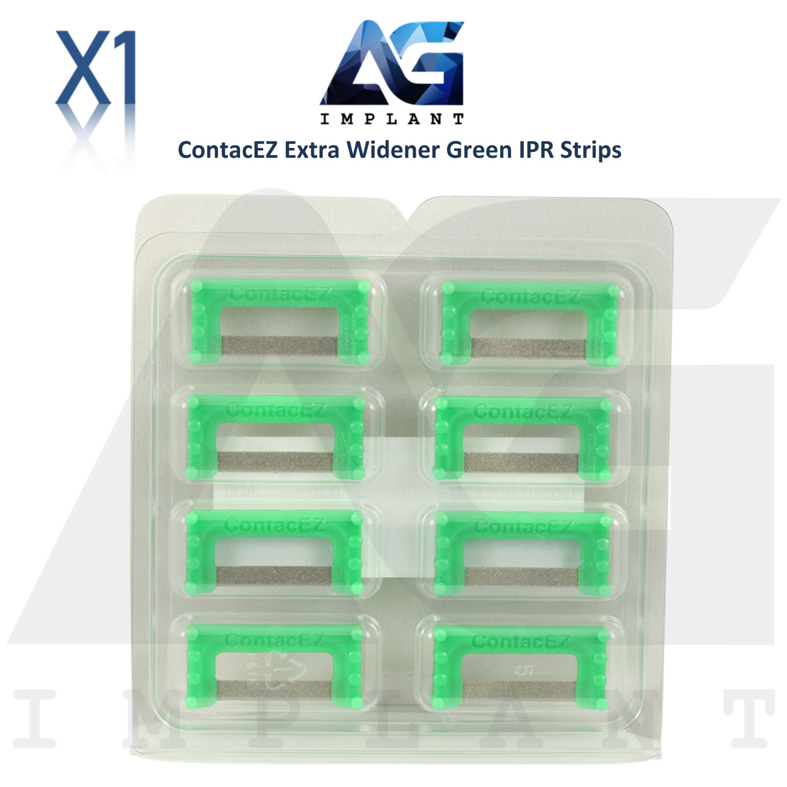 Extra Widener Double Sided Diamond Coated Green IPR Strips Set Coarse Grit