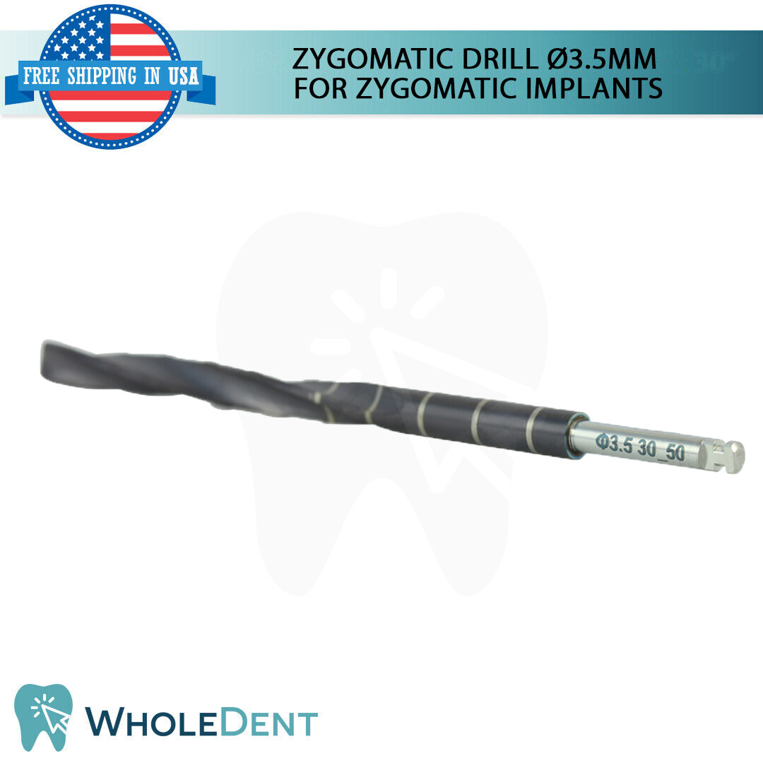 1x Zygomatic Drill Ø3.5mm 54.0mm/86.0 L (Diamond-Like Carbon) coating