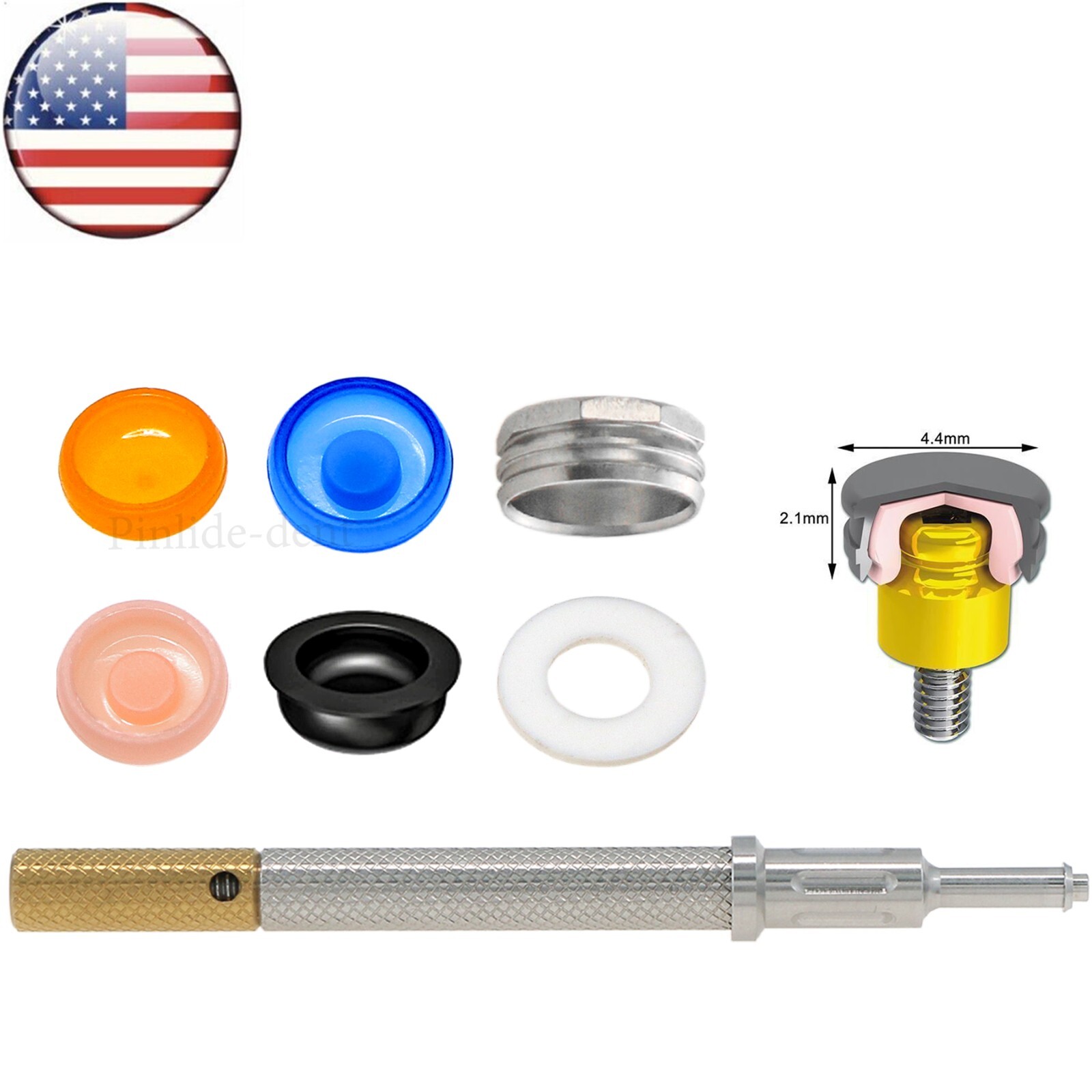 US Locator Remove Core Tool Implant Retention Caps Set Insertion Extraction Tool