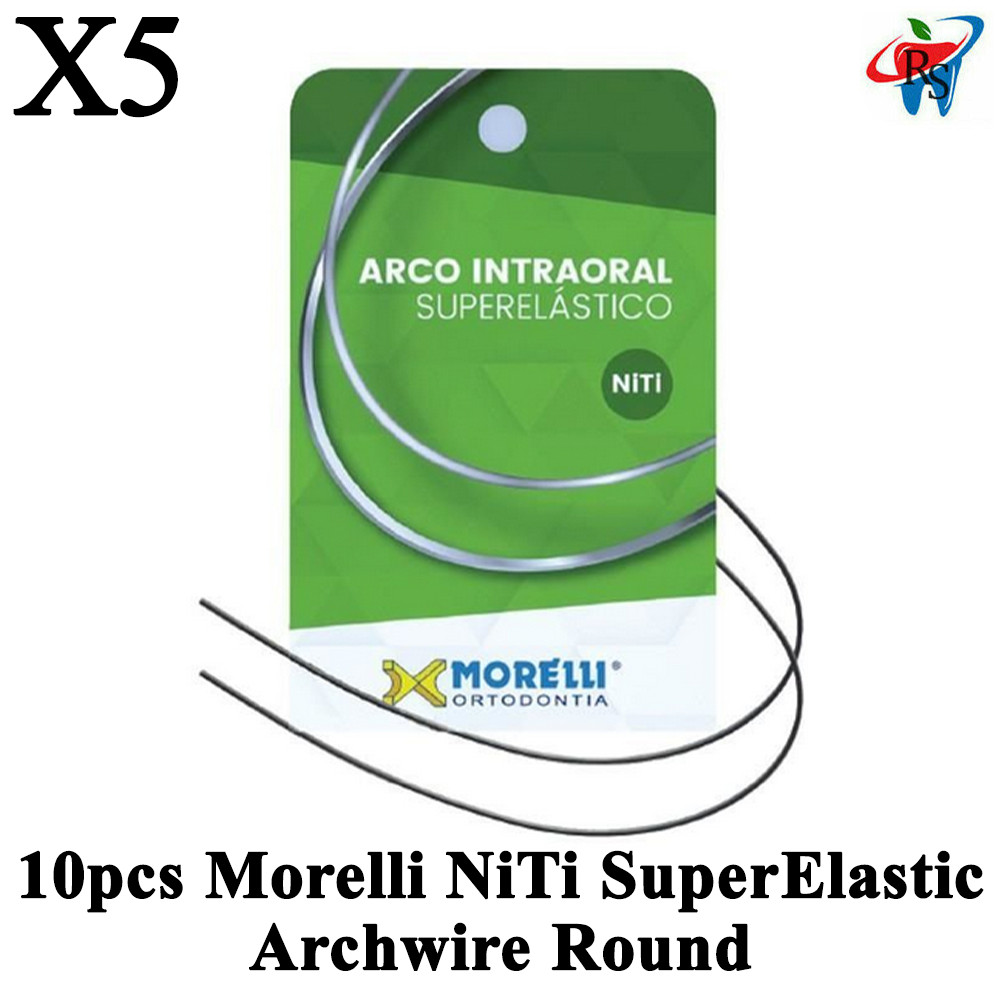 5pcs Dental Morelli NiTi SuperElastic Archwire Round Upper lower Jaw