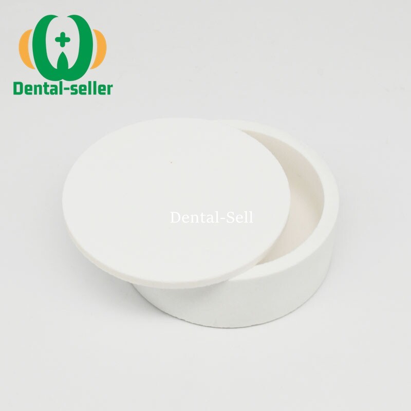 Dental Lab Zirconia Sintering Tray Crucible Plate 90x35mm With Cover White 1 kit