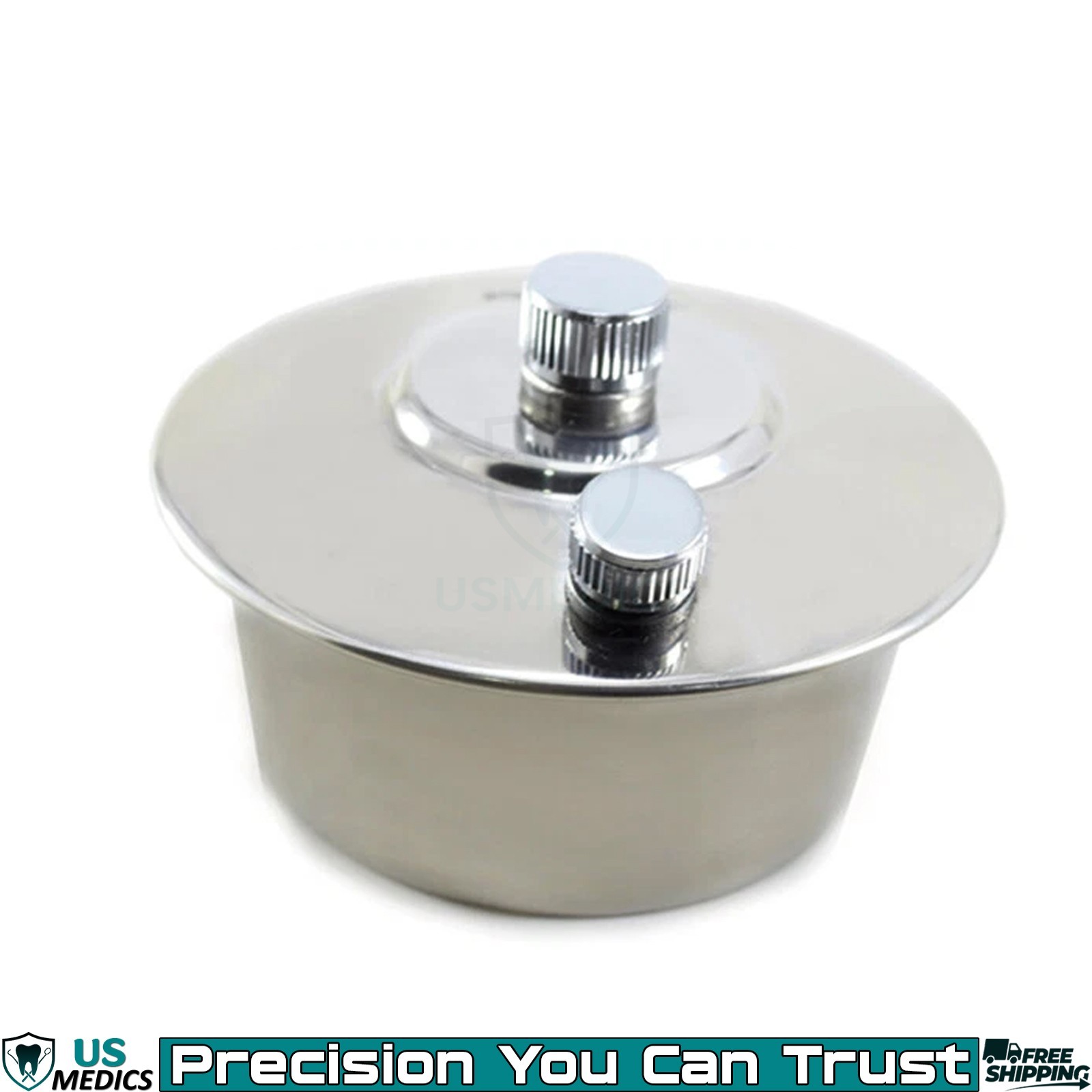 Stainless Steel Spirit Lamp Alcohol Burner 8cm Lab Heating Bunsen Flame Tool New