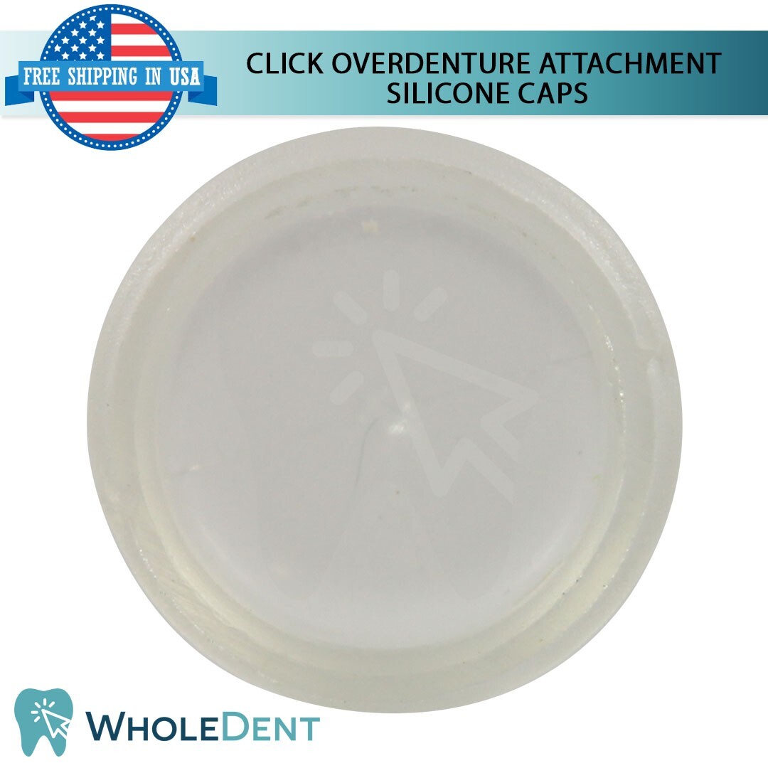 10x Standard Silicone Cap Click Overdenture Attachment Abutment Dental