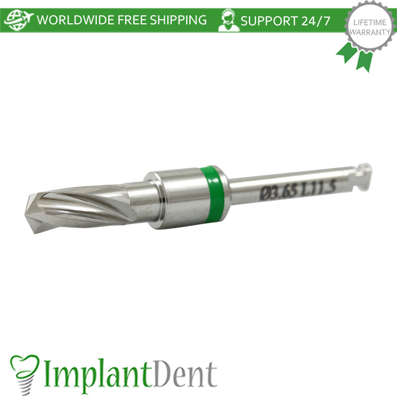 1 Straight Drill Integral Stopper Ø3.65 External Irrigation Dental Tool Sur gery