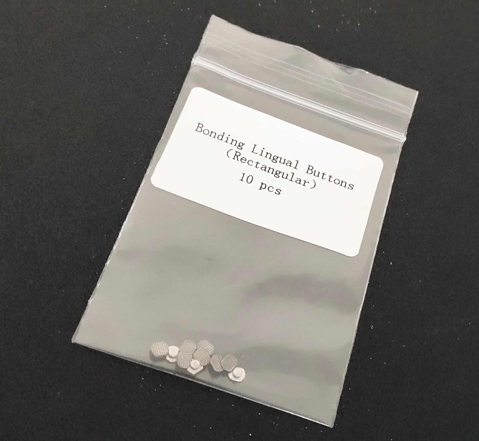 Dental Orthodontics Lingual Button 10Pcs/bag Universal Rectangular Base Bonding