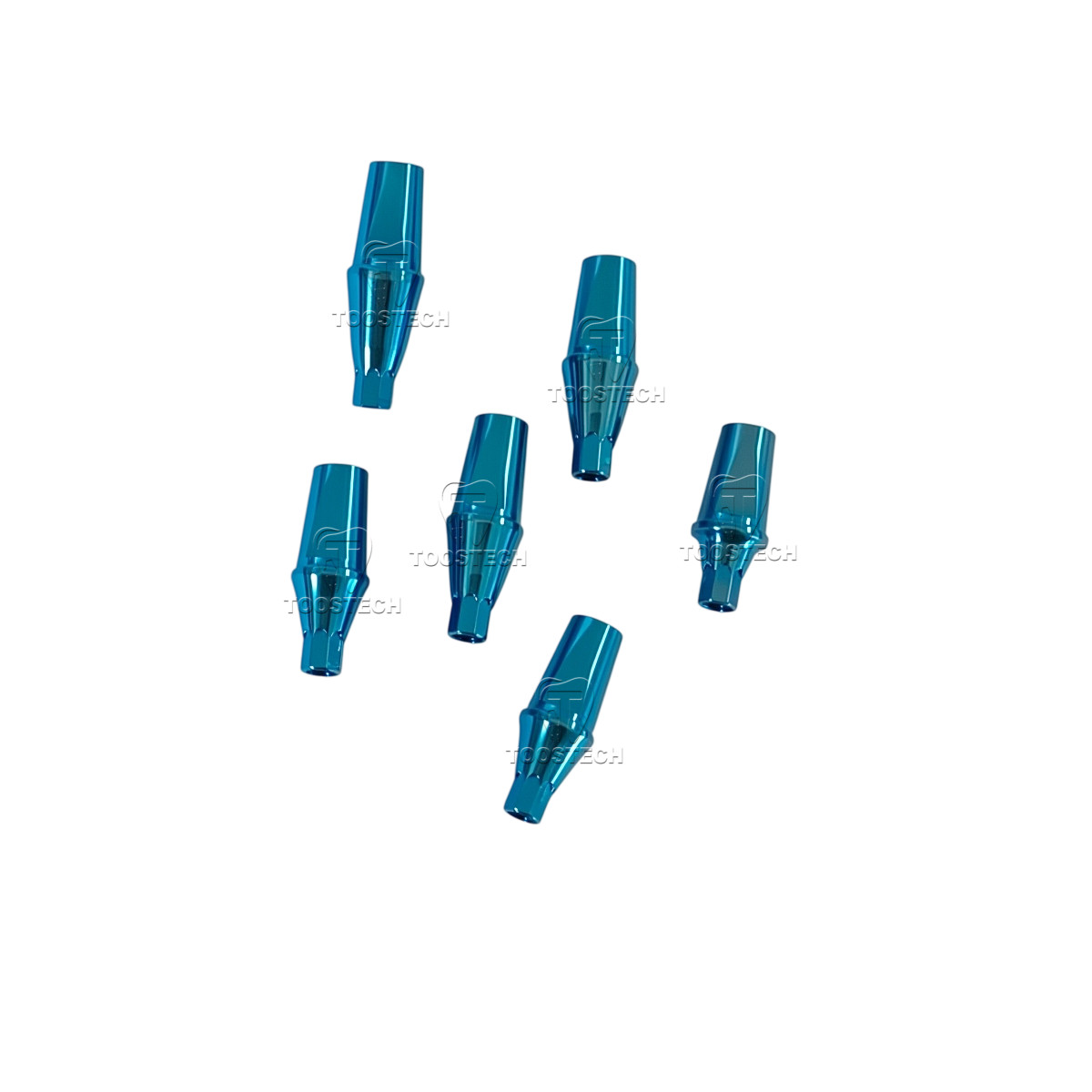 10pcs Titanium straight abutment fits Megagen Blue diamond NC D4.0 GH1/2/3/4mm