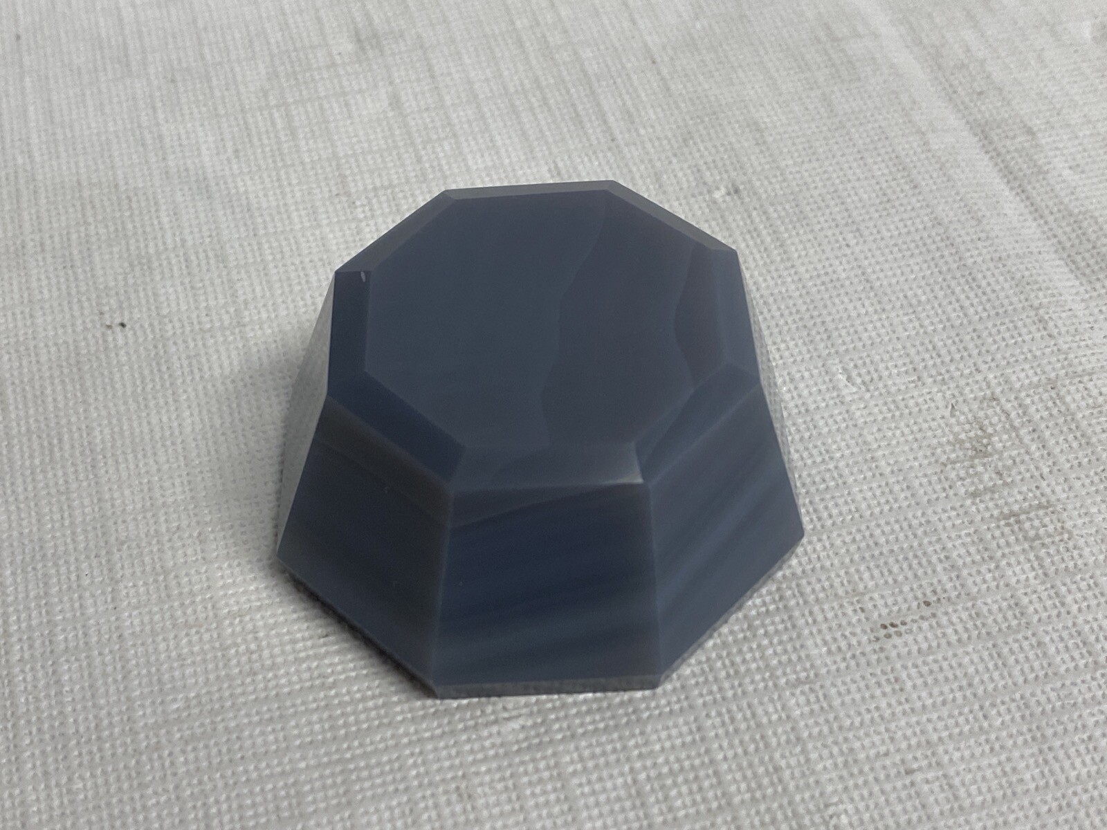 Octagonal Gray Agate Lab Mortar Only 50mm L x 50mm W x 26mm H 38mm Grinding ID