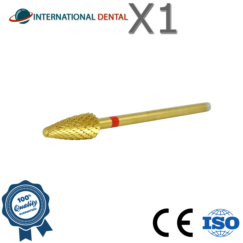Dental Nail Lab Cross Cut Grinding Carbide Fraser Medium Coarse Ø2.3 Left Handed