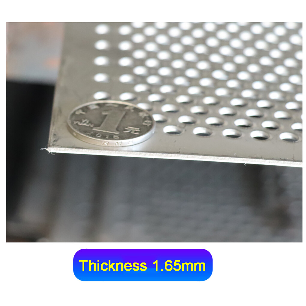 304 Stainless Steel Punched Round Hole Square Plate Mesh Filter for Sink Kitchen