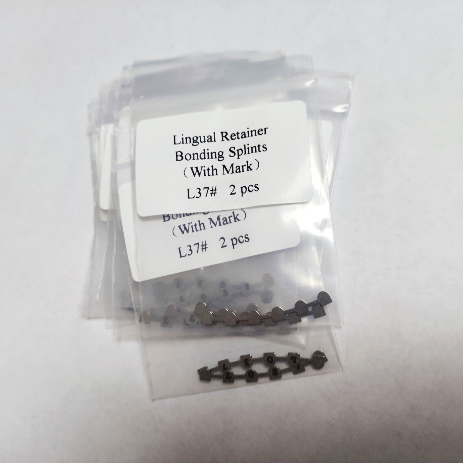 10 Packs 20Pcs Orthodontics L37 Lingual Retainer Mesh Base With Mark 2pcs/pack