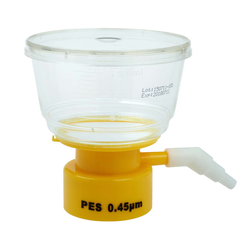CELLTREAT 150mL Filter System, PES, 0.45, 50mm, 12/Case, Sterile, #229701