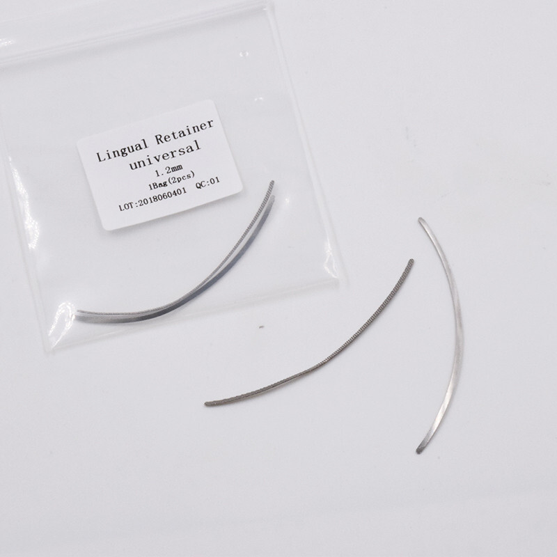2 Pcs/Pack Dental Ortho Lingual Retainer Universal 1.2mm/2.0mm Splints Mesh Base