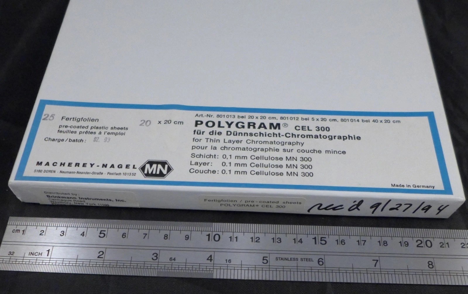 MACHEREY‑NAGEL Polygram CEL300 flex TLC sheets #801013