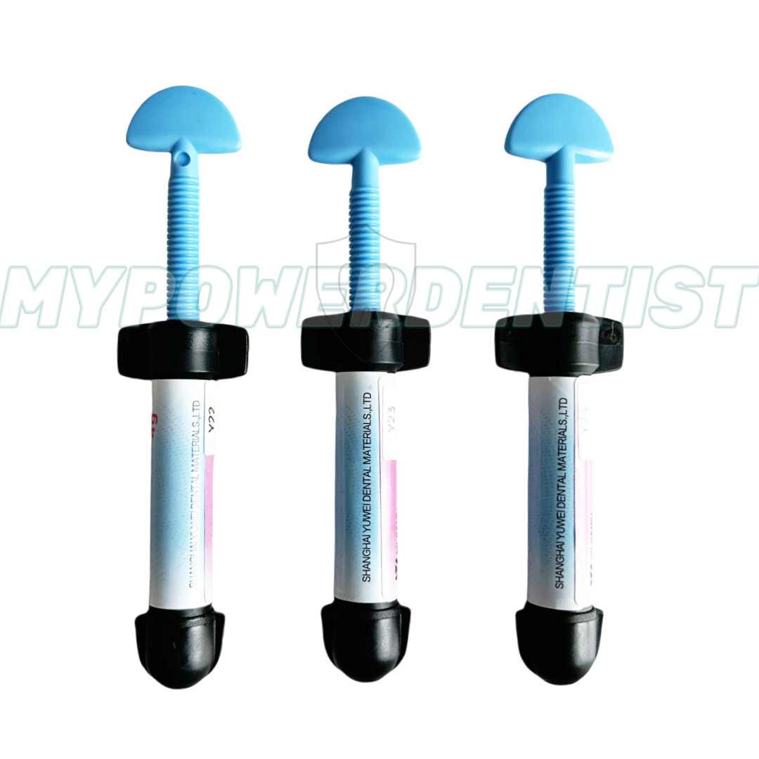 Pink Resin Dental Beauty Gum Composite Syringe Gingiva Recession Resin 3Shade