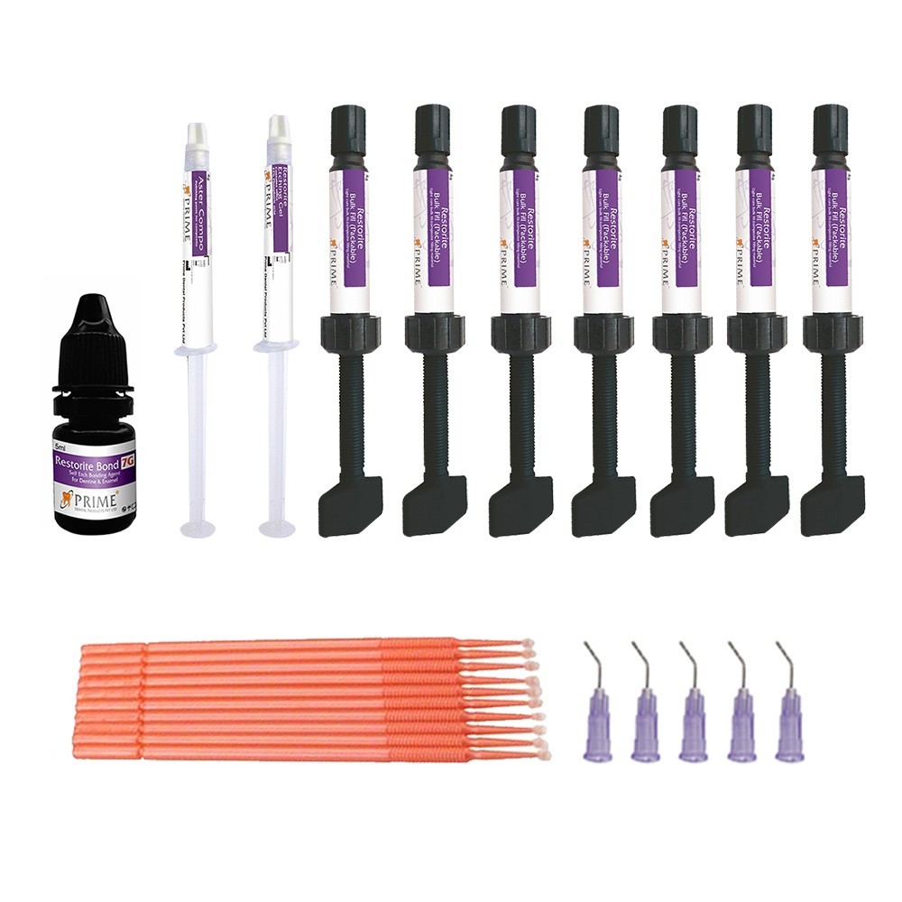 Prime Dental Restorite Light Cure Bulk Fill Packable Composite Kit (Free Ship)