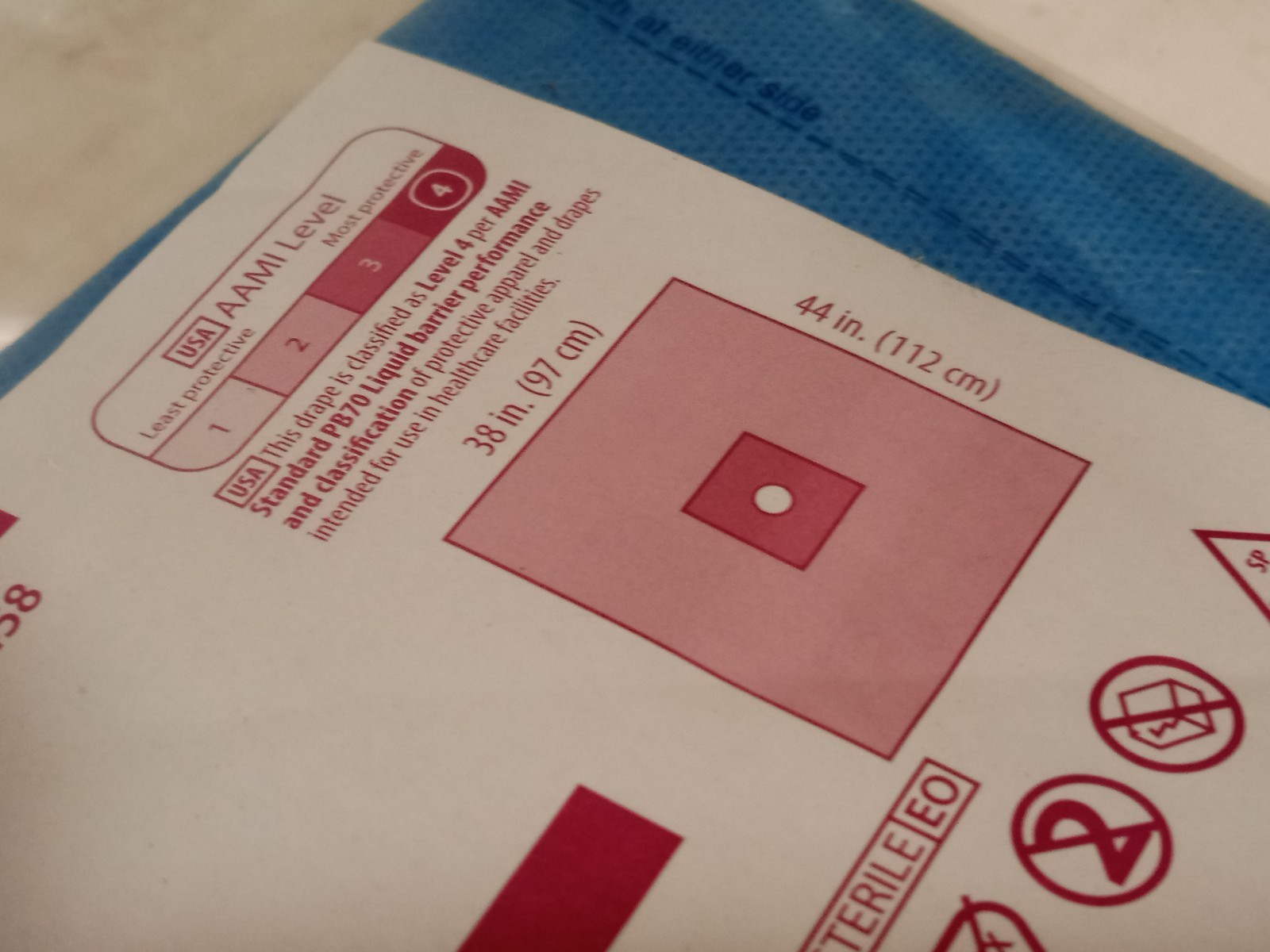 (2) Cardinal Health Convertors Brachial Angiography Drapes, Latex Free, 29458