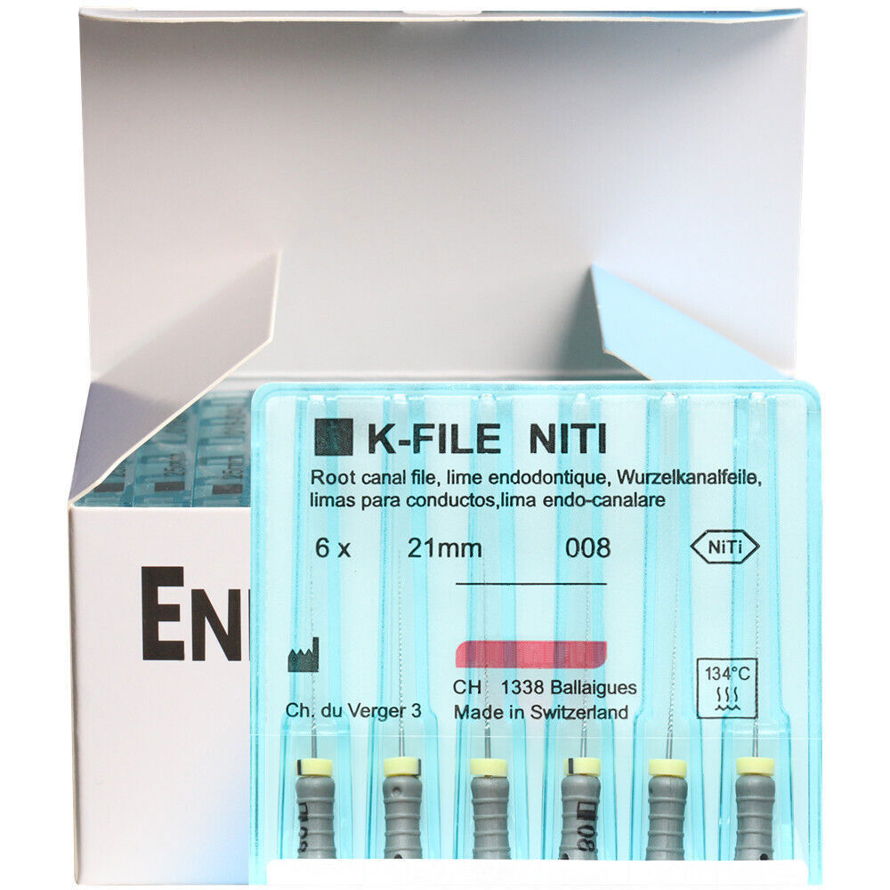 10 Packs Dental K-FILE NITIFLEX NiTi Flexible Endodontic ENDO Root Canal K Files