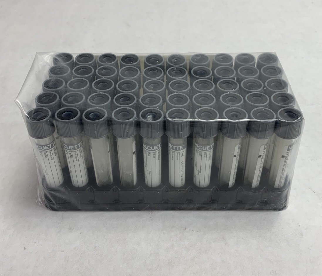 Vacuette 454297 4ml FX Sodium Flouride / Potassium Oxalate 50pcs Tubes – Empty