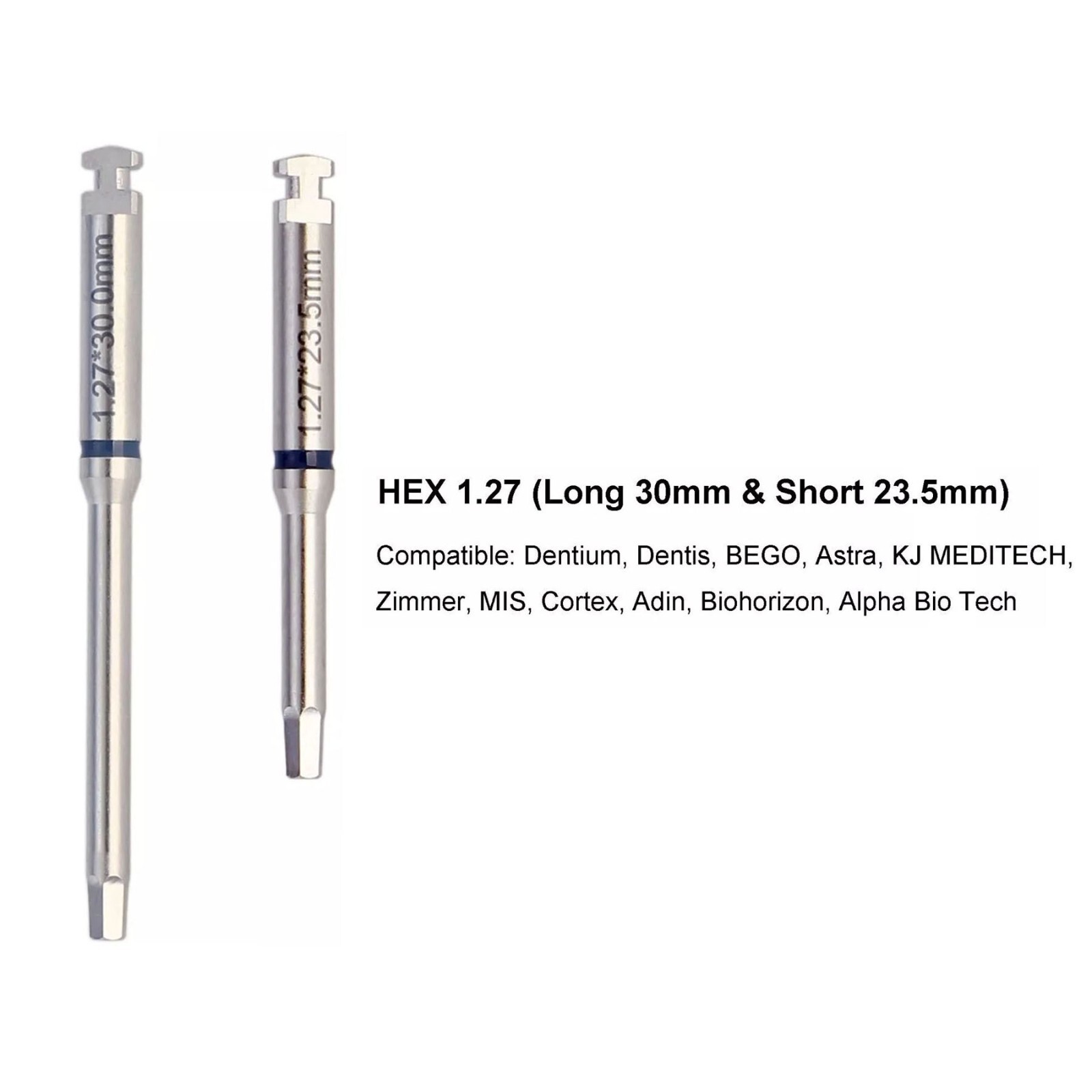 Implant Screwdriver 1.27 Hex Driver Dental Torque Wrench Ratchet MIS Camlog Adin