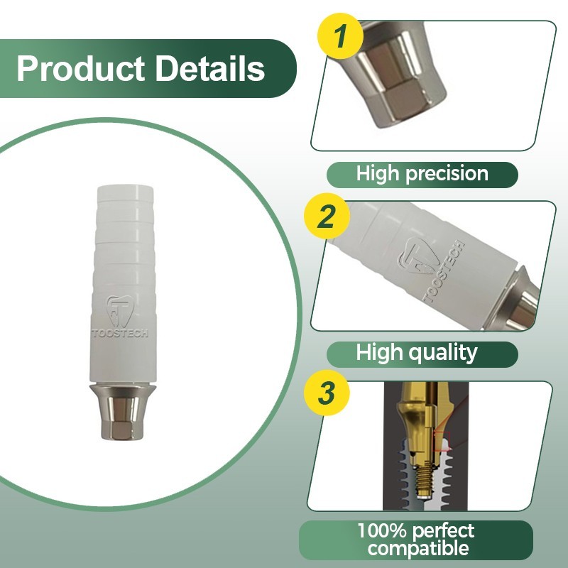 10pcs Cocr castable ucla abutment Regular Mini GH1mm/3mm Fits Hiossen Osstem TS