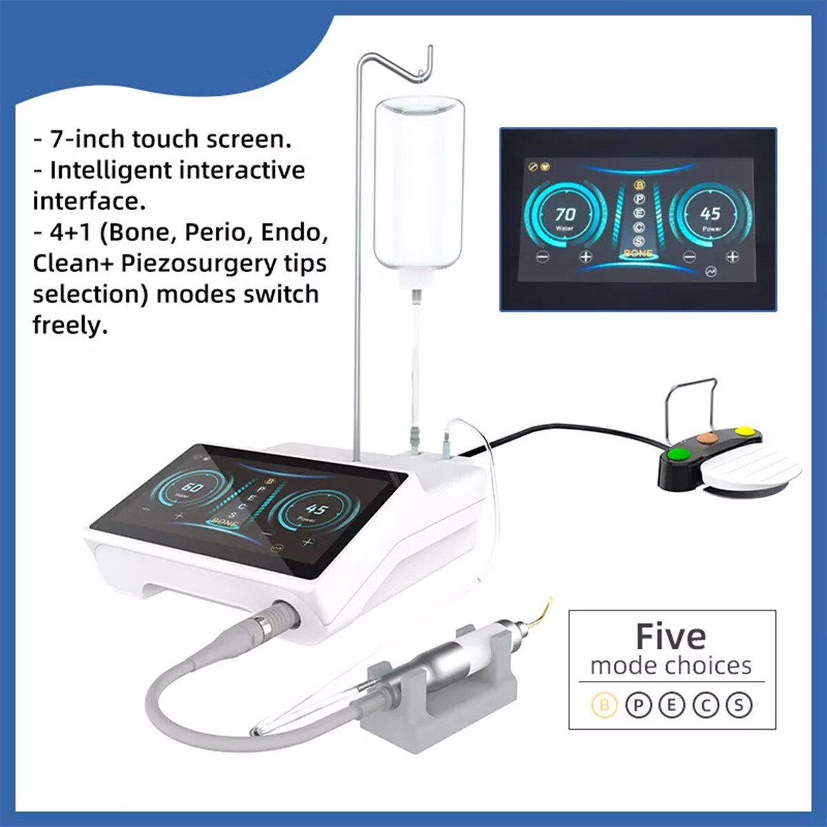 Dental Piezo Surgery Bone Cutter Ultrasonic LED Piezo Bone Surgery Machine
