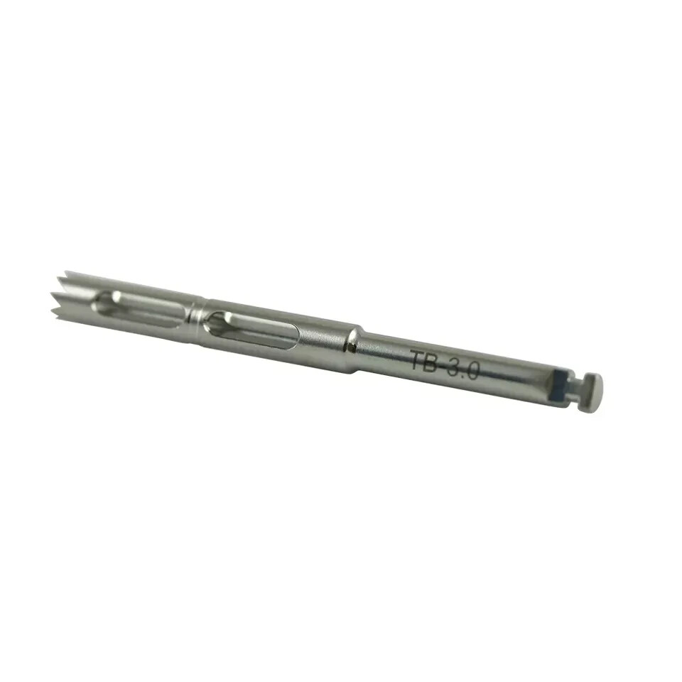 1x Dental Surg Trephine Bur Ø3.0 Fixture Stainless Steel Precise B0ne Cutting