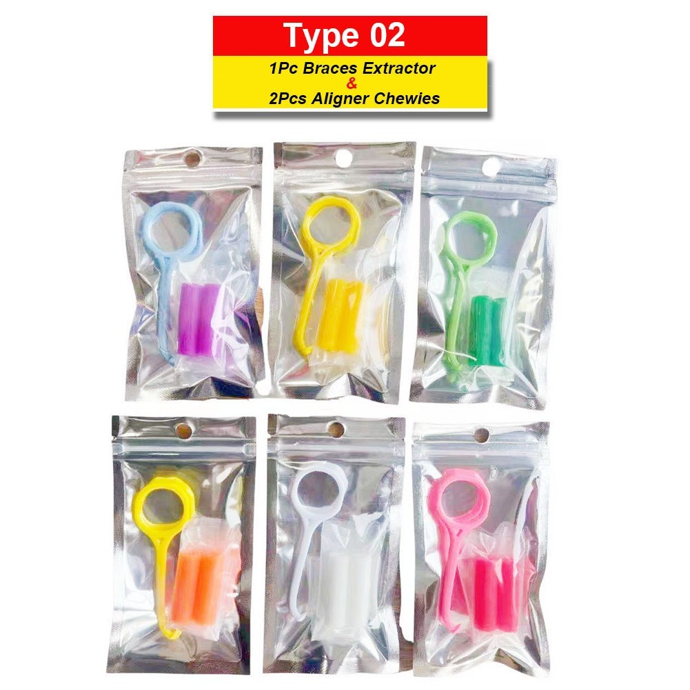 Dental Brace Extractor Ortho Removal Tool Aligner Chewies Clear Retainer Seater