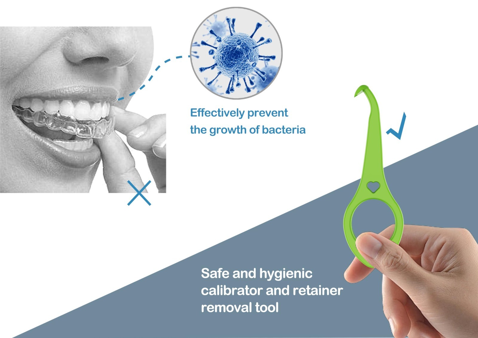 Invisible Aligner Removal Tool – 40pcs Clear Braces Remover & Fixer Kit