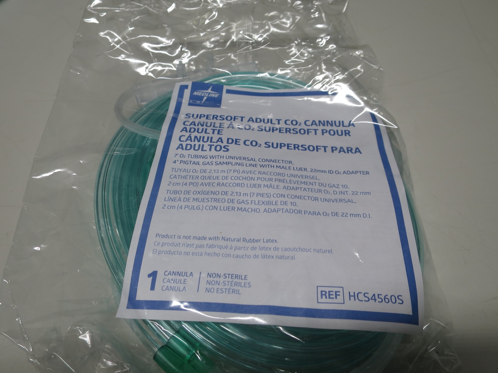 Lot of 10 Medline HCS4560S 7ft 02 Tubing w/Universal Connector & 4in Pigtail