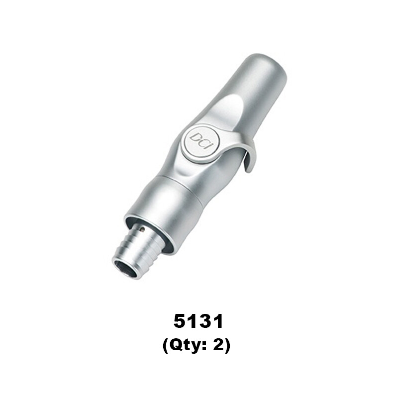DCI Autoclavable Short Vacuum Valves w/Quick Disconnect (2 Pack) for Dental
