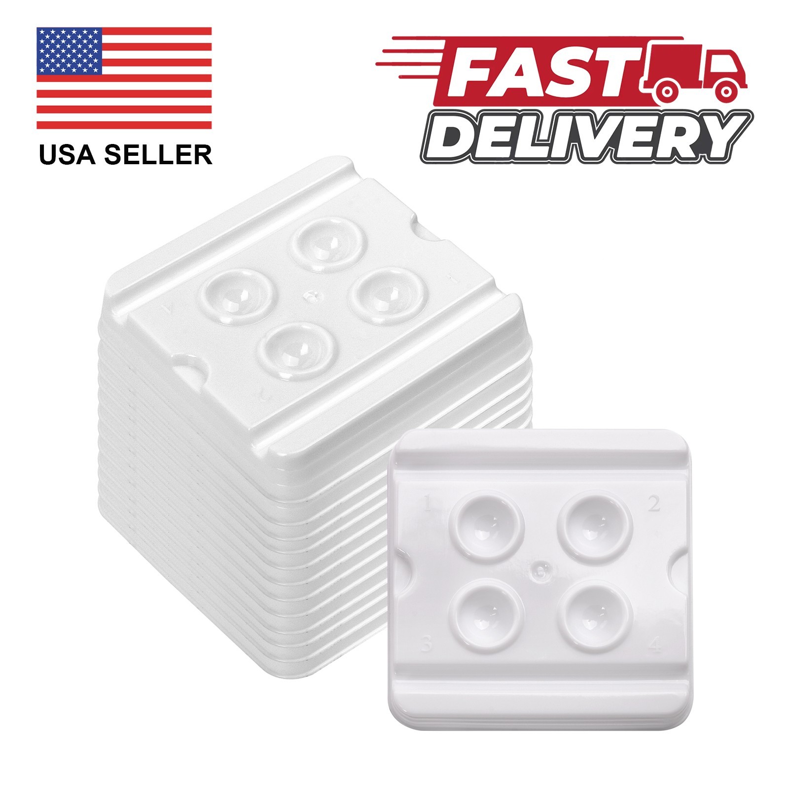 400 Pcs Dental disposable dental mixing wells Bondwell 4 Wells