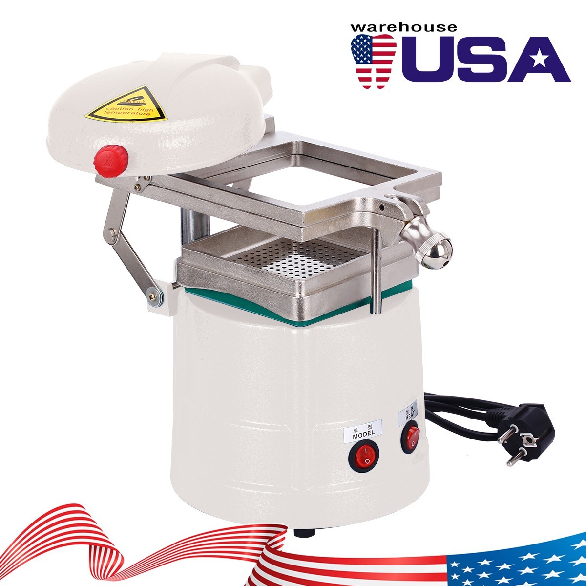 Dental Vacuum Molding Forming Machine Former Heat Thermoforming Lab Equipment