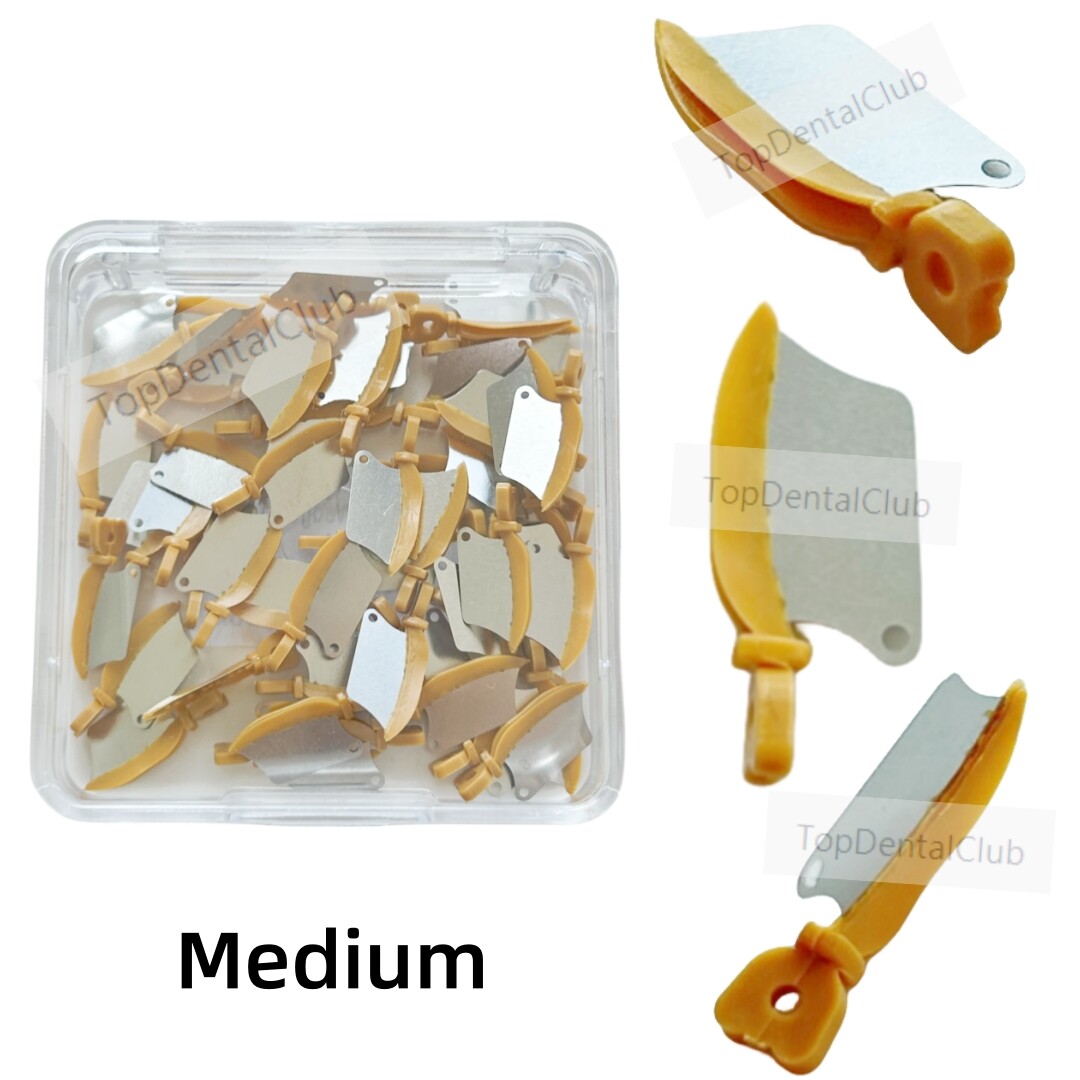 Medium Dental Fender Interproximal Wedge Matrix Blade Guard with Metal SML 134℃
