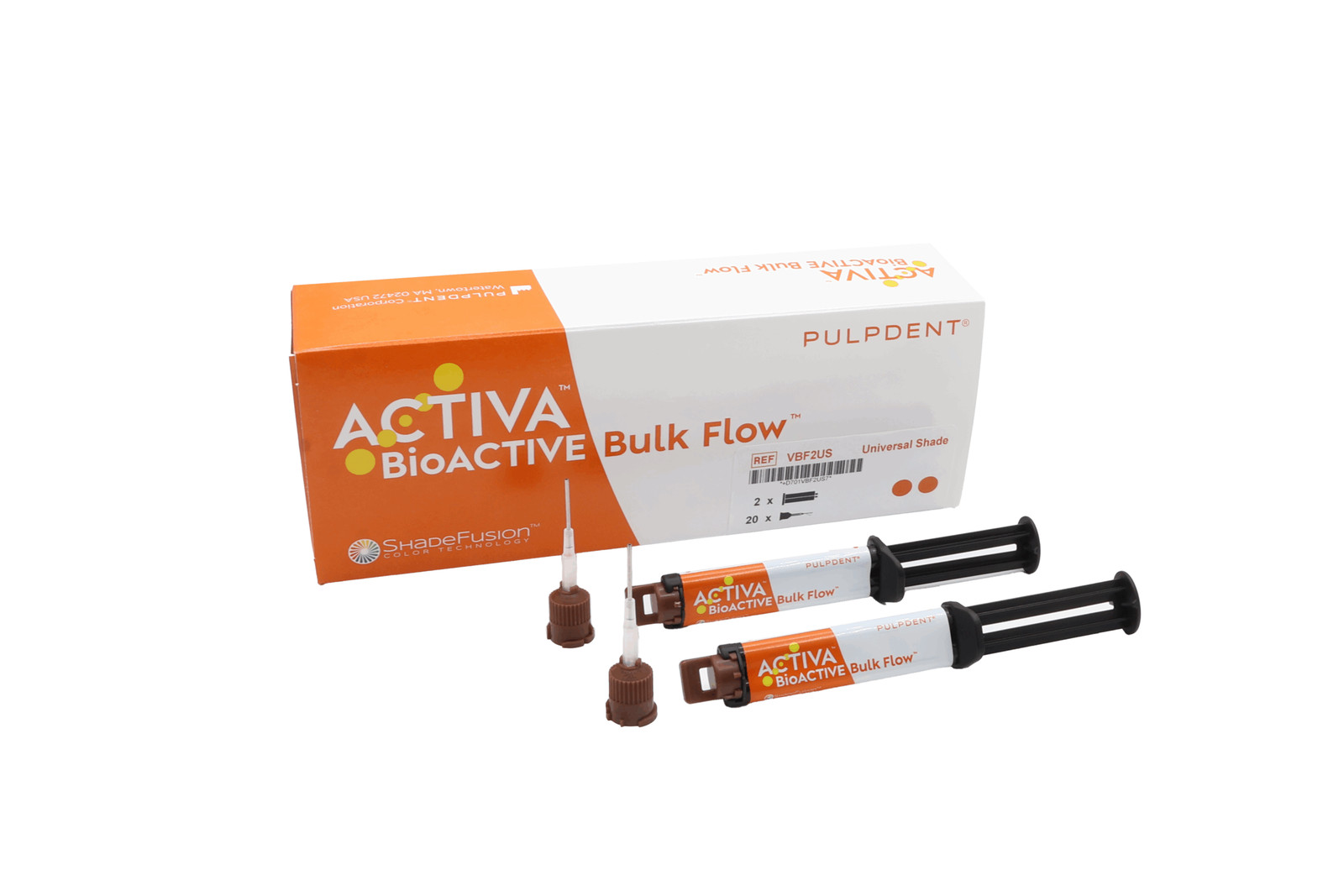 Pulpdent VBF2US ACTIVA BioACTIVE Bulk Flow Twin Pack Kit 2/Pk