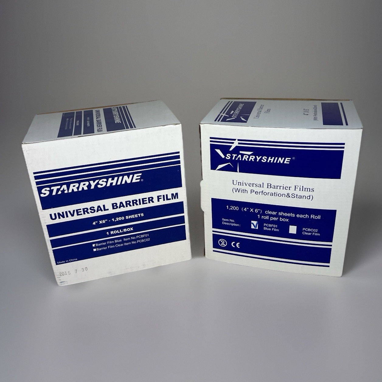 Starryshine Universal Barrier Film 4”x6” 1200 Sheets Roll (2 Boxes)