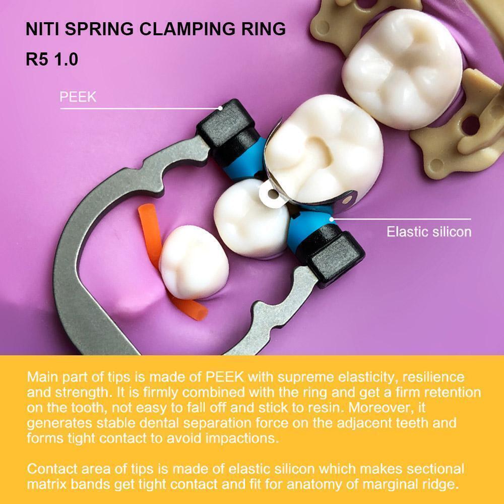 Dental Matrix Bands Ring Sectional Matrice Clamp Fit System