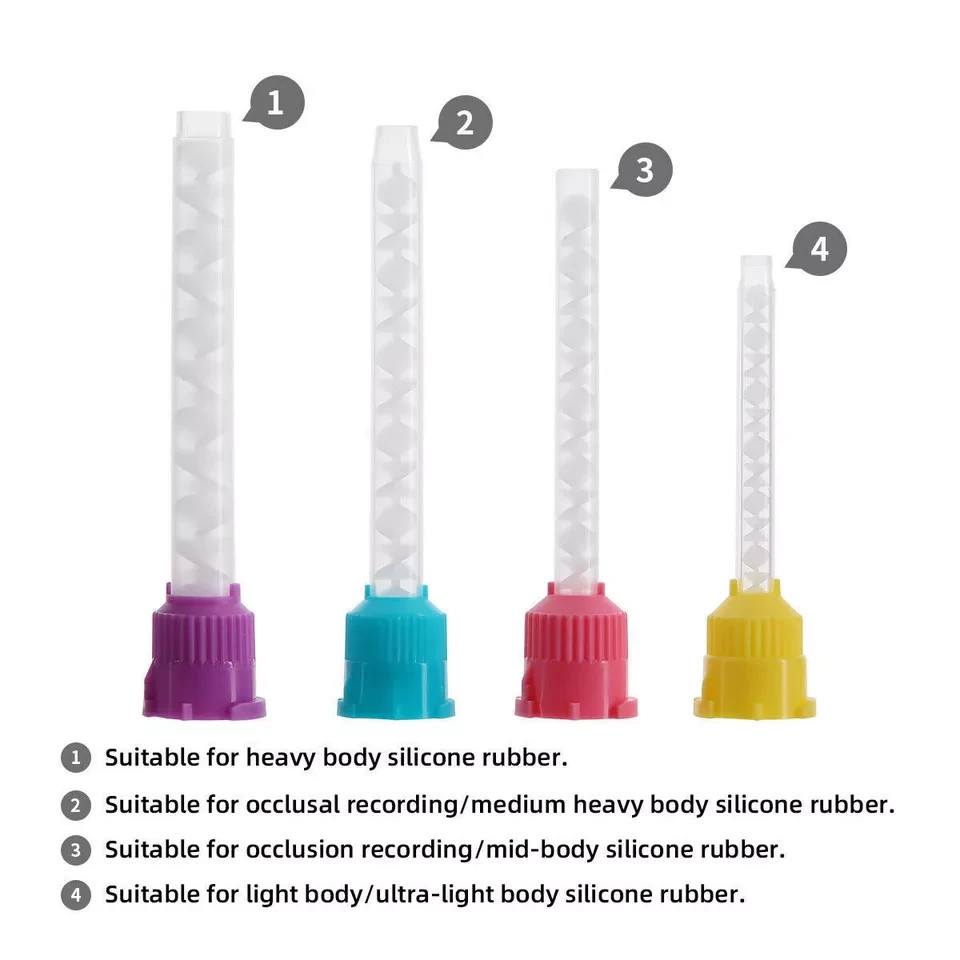 Dental Mixing Tips for Impression Material,C&B, Cements 50/Bag Disposable