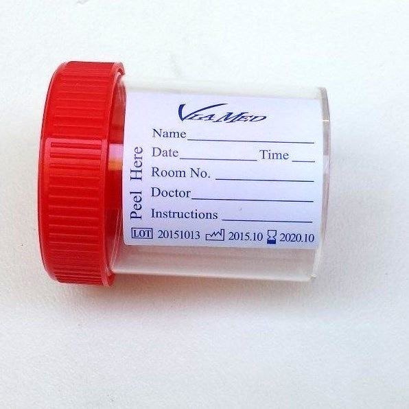 Fecal Collection Stool Container Sterile Sample Specimen Bottle Cup 60 ML 12 Pcs