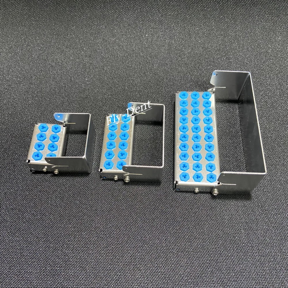 8/12/30 Holes Dental Implant Drill Burs Disinfection Box Organizer Holder Block